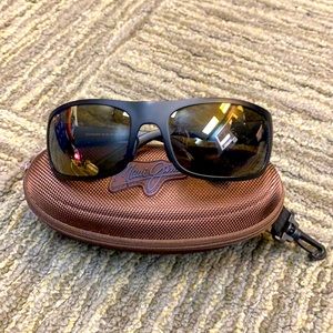 Maui Jim Haleakala Sunglasses Black / Brown